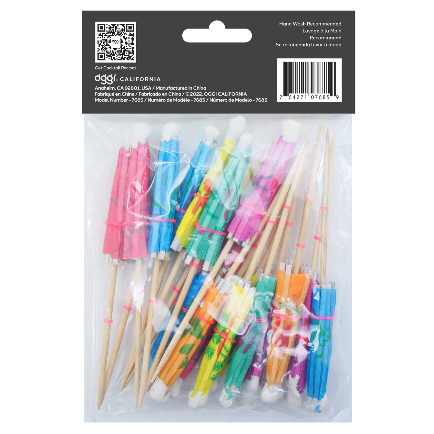 Cocktail Picks - 20 pc Umbrella - 4" / 10 cm