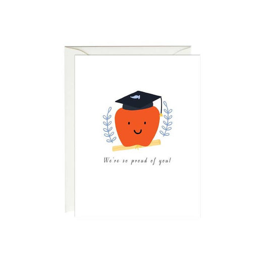 Apple Graduation Card
