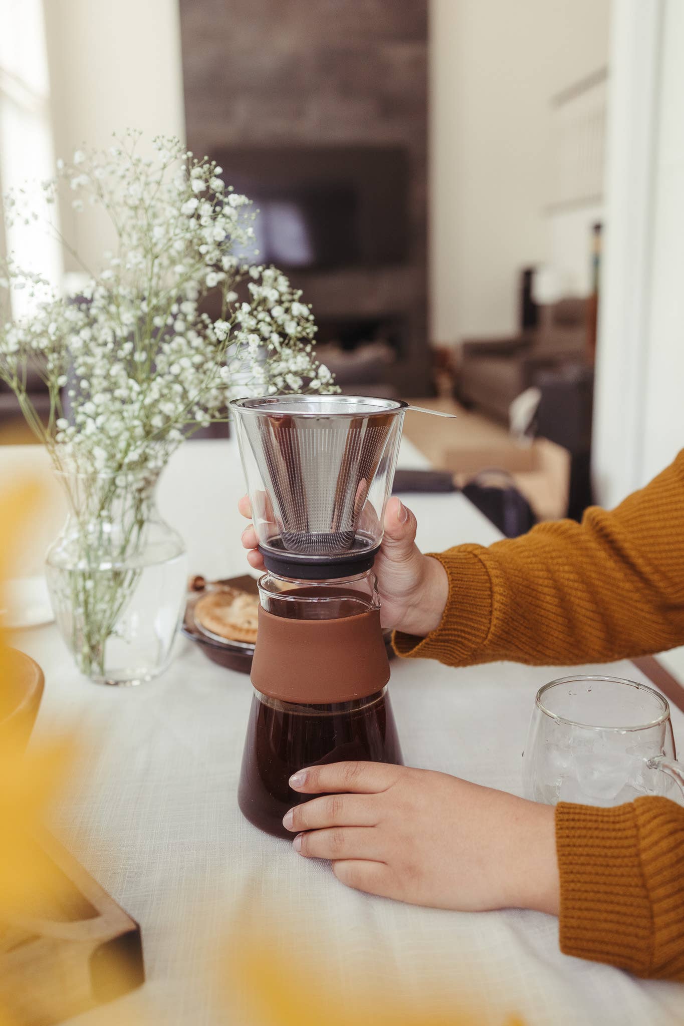 GROSCHE AMSTERDAM Pour Over Coffee Maker with SS filter