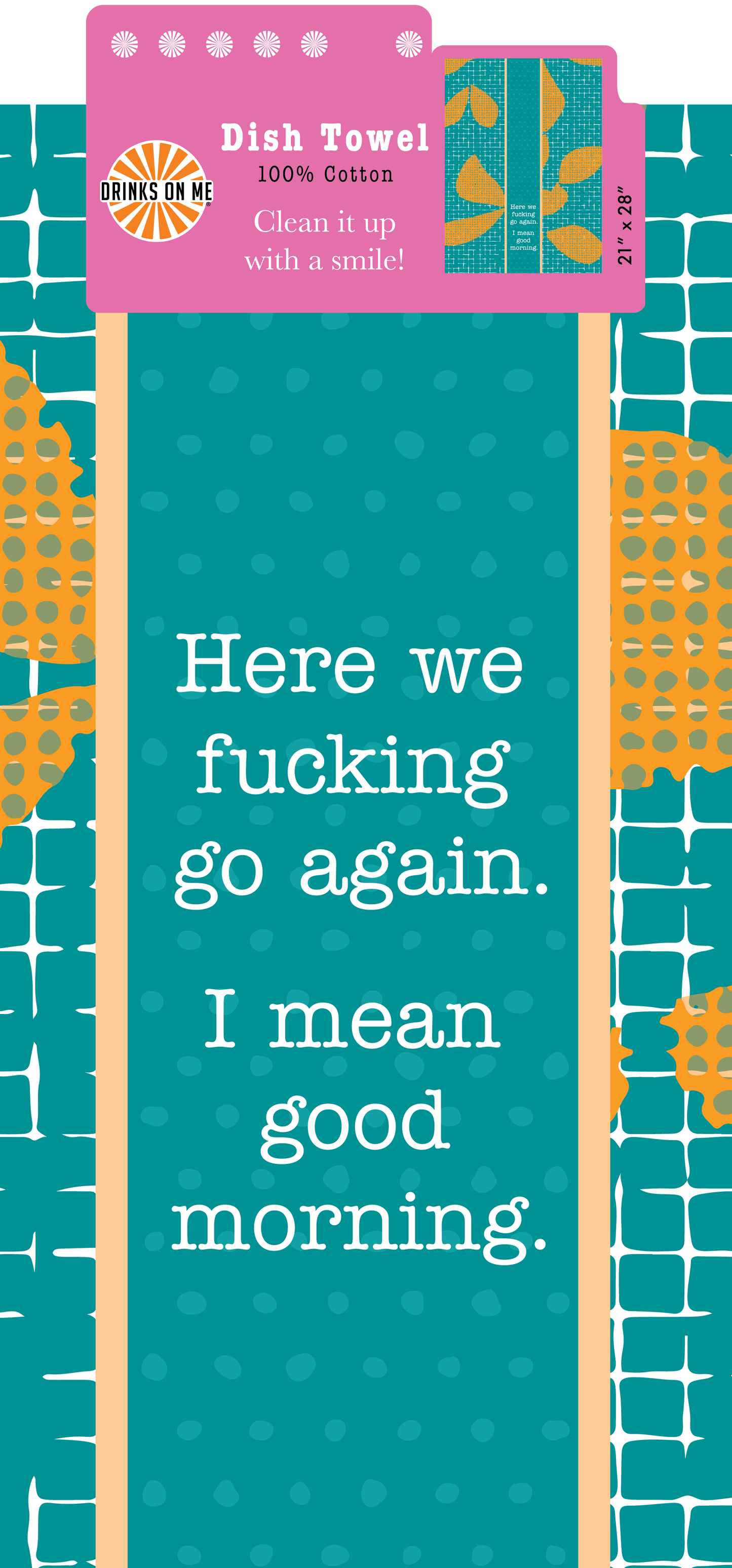 TOWEL Good Morning | Funny Dish Towel Gift | Kitchen Decor