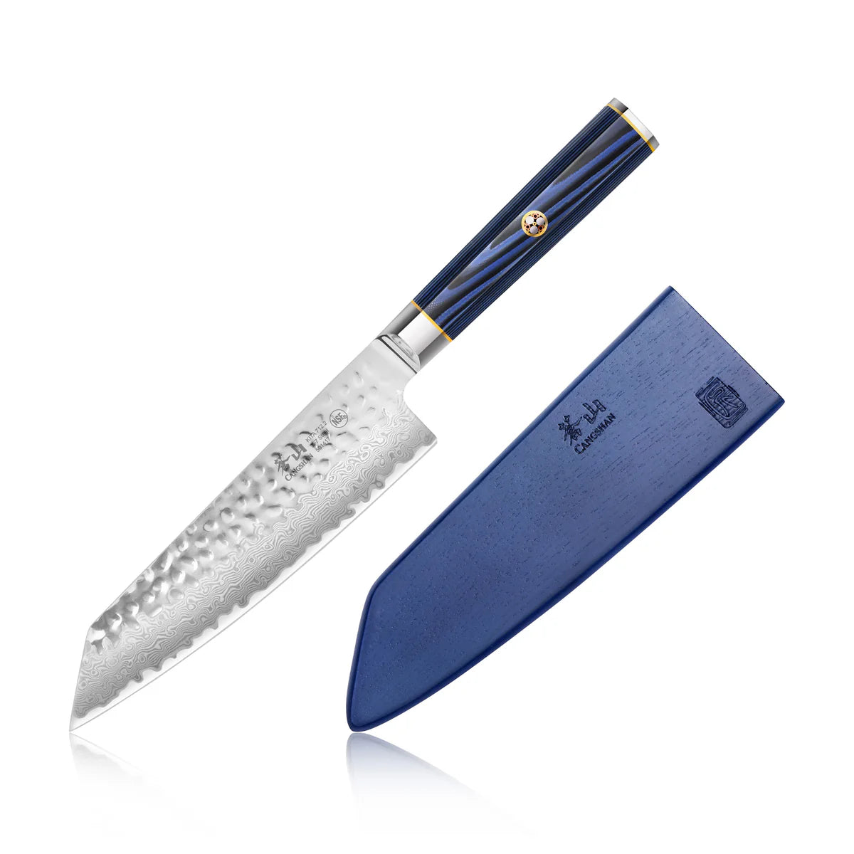 Cangshan KITA series 7" Kiritsuke Knife, Damascus Steel
