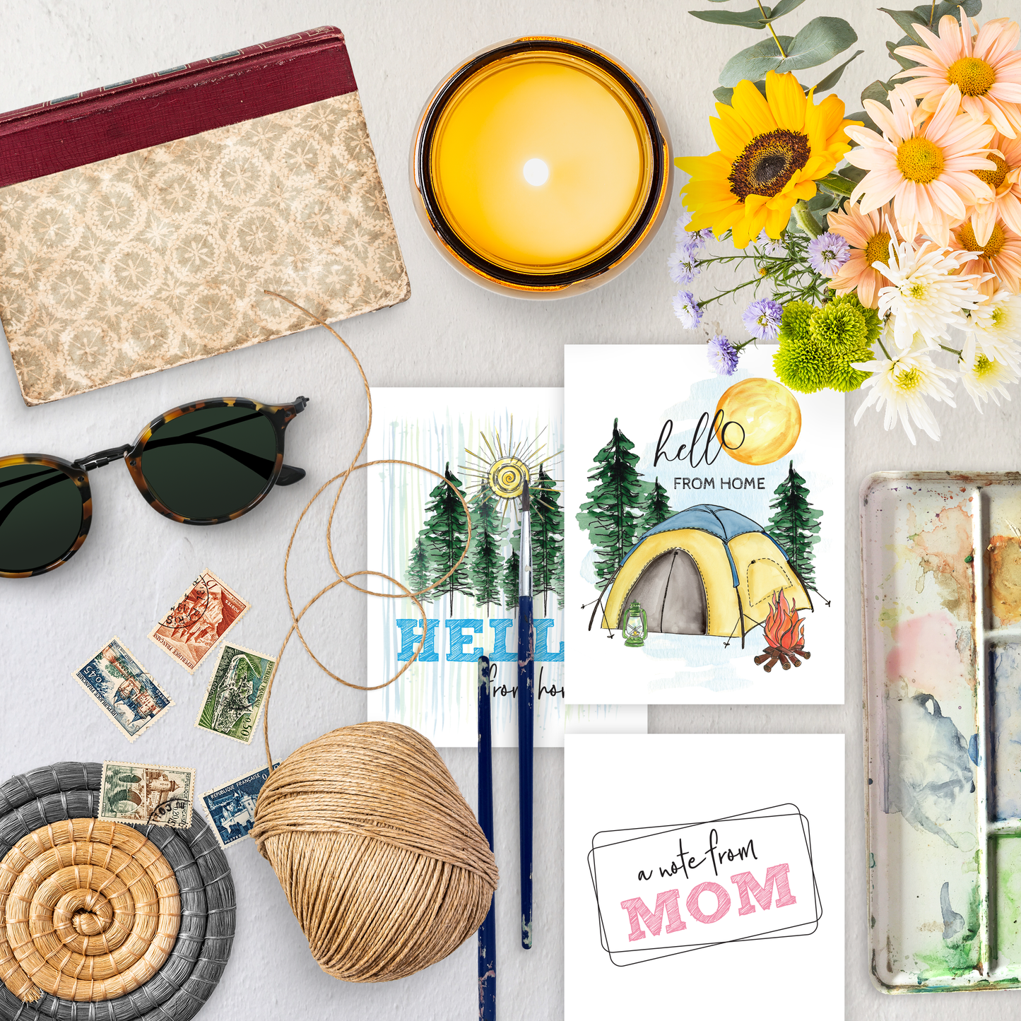 Summer Camp Life, Sleep Away Camp for Kids, Cards for Kids