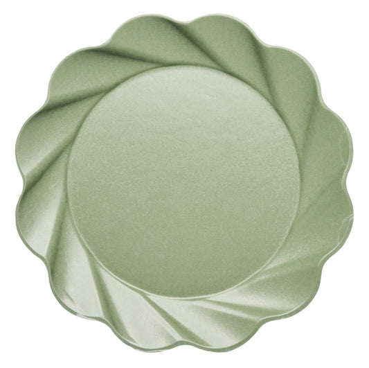 Simply Eco Compostable Bamboo  Extra Large Dinner Plate Sage/8pkg