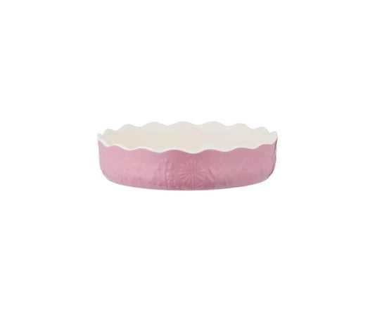 In The Meadow Pink Pie Dish, 4"