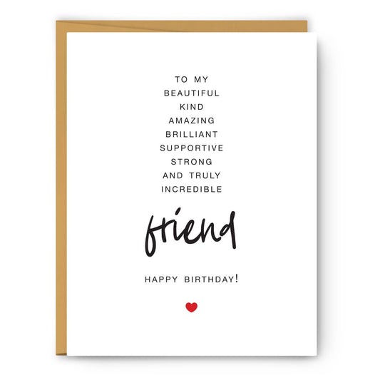 To My Friend - Birthday Card