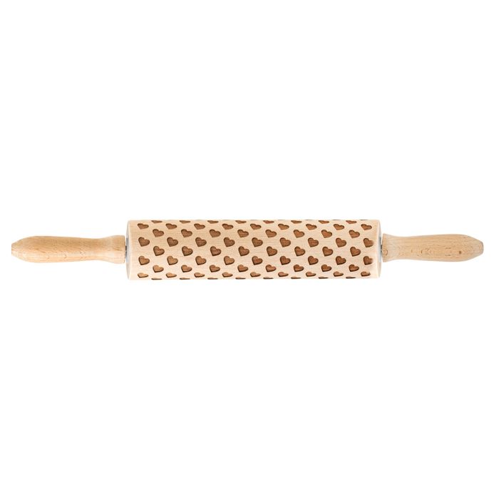 Heart Design Rolling Pin, 8in, Mrs Anderson