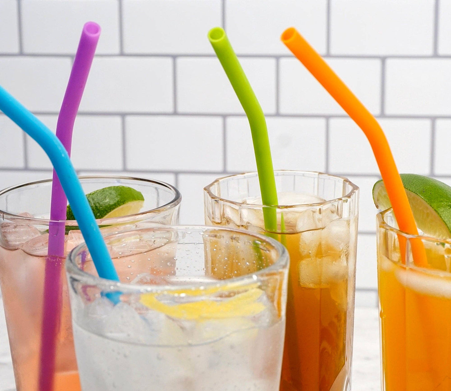 10In Silicone Straw Set Of 6