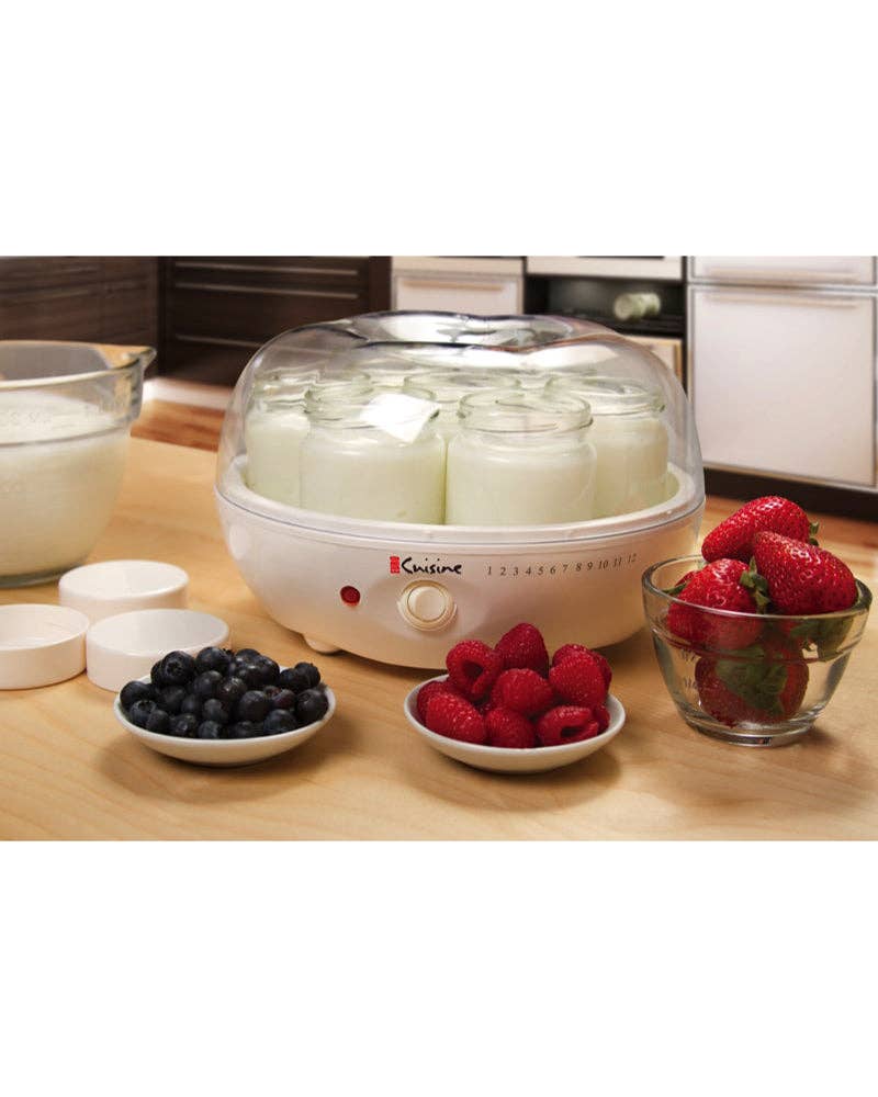 Euro Cuisine YM80 Electric Yogurt Maker - With 7 - 6oz Glass