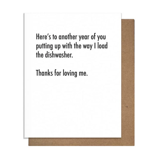 Dishwasher- Anniversary Card
