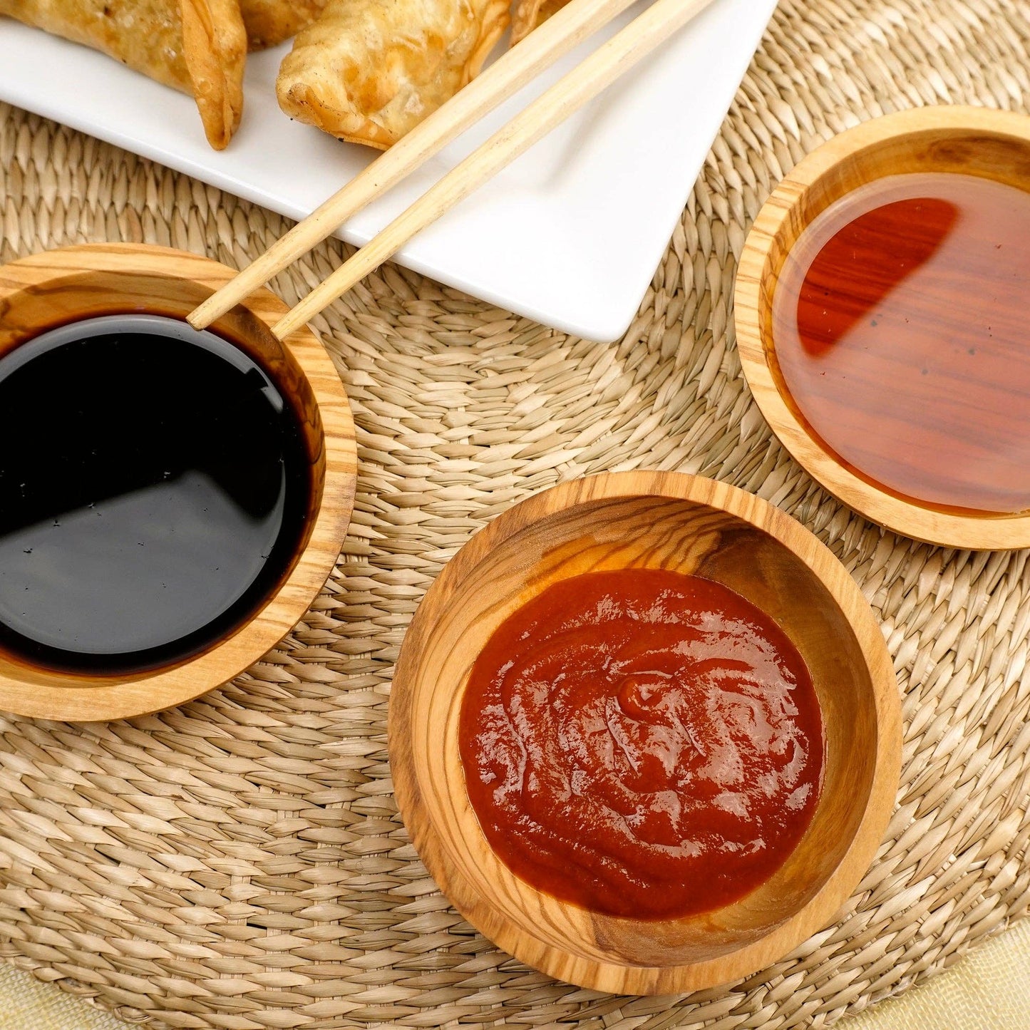 Olive Wood Dipping Bowl