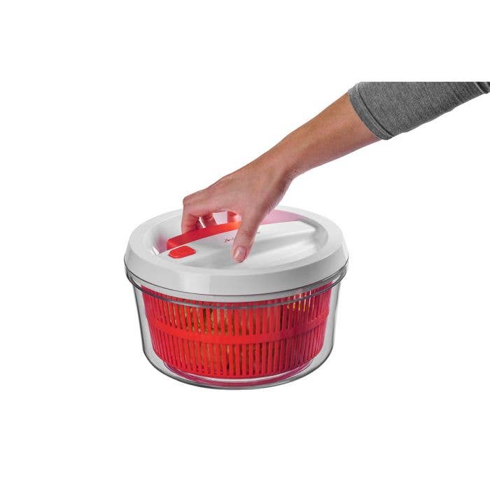 CatCora QuickSpin One-Handed Salad Spinner