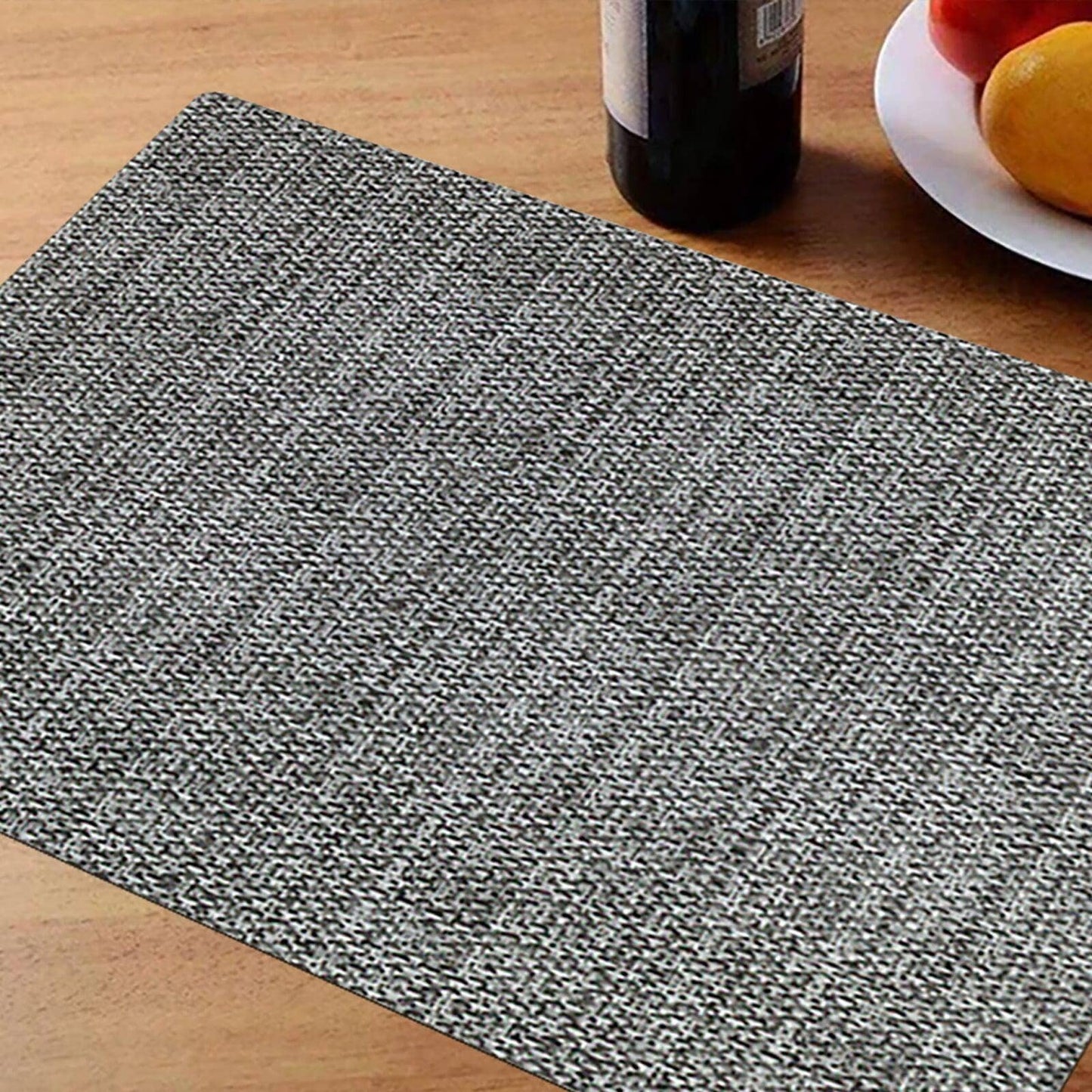 Sterilla Rectangular Placemat, Grey, 17 L x 13 W