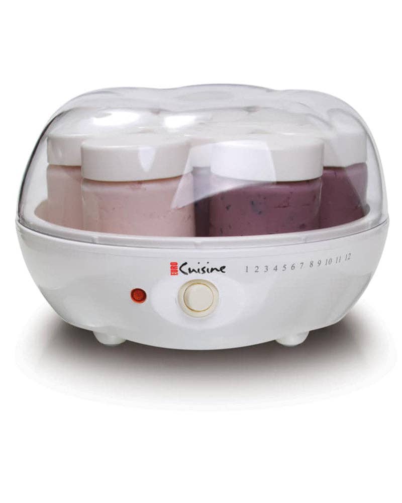 Euro Cuisine YM80 Electric Yogurt Maker - With 7 - 6oz Glass