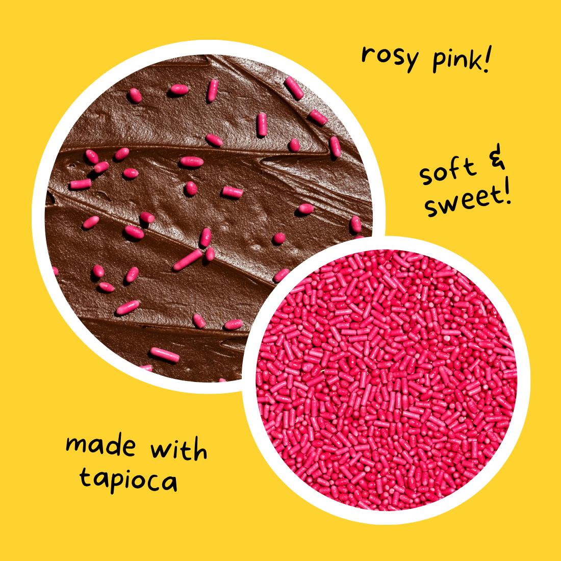 Dye-Free Softies Sprinkles: Rosy Pink