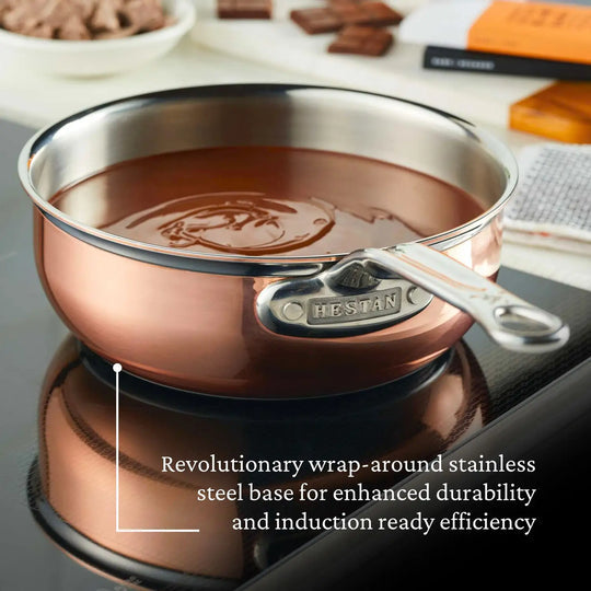 Hestan Copper Induction Saucier Pan, 2-Quart