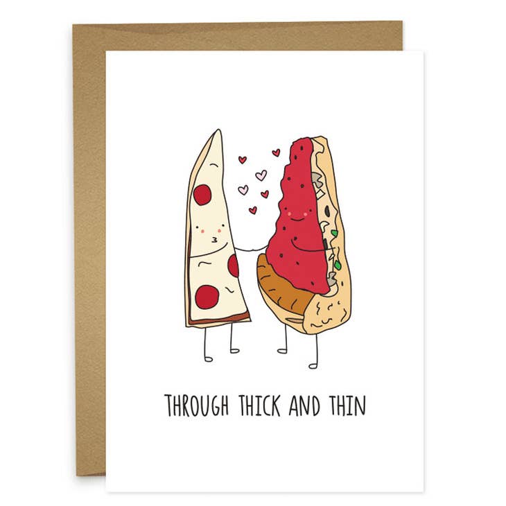 Through Thick and Thin Greeting Card
