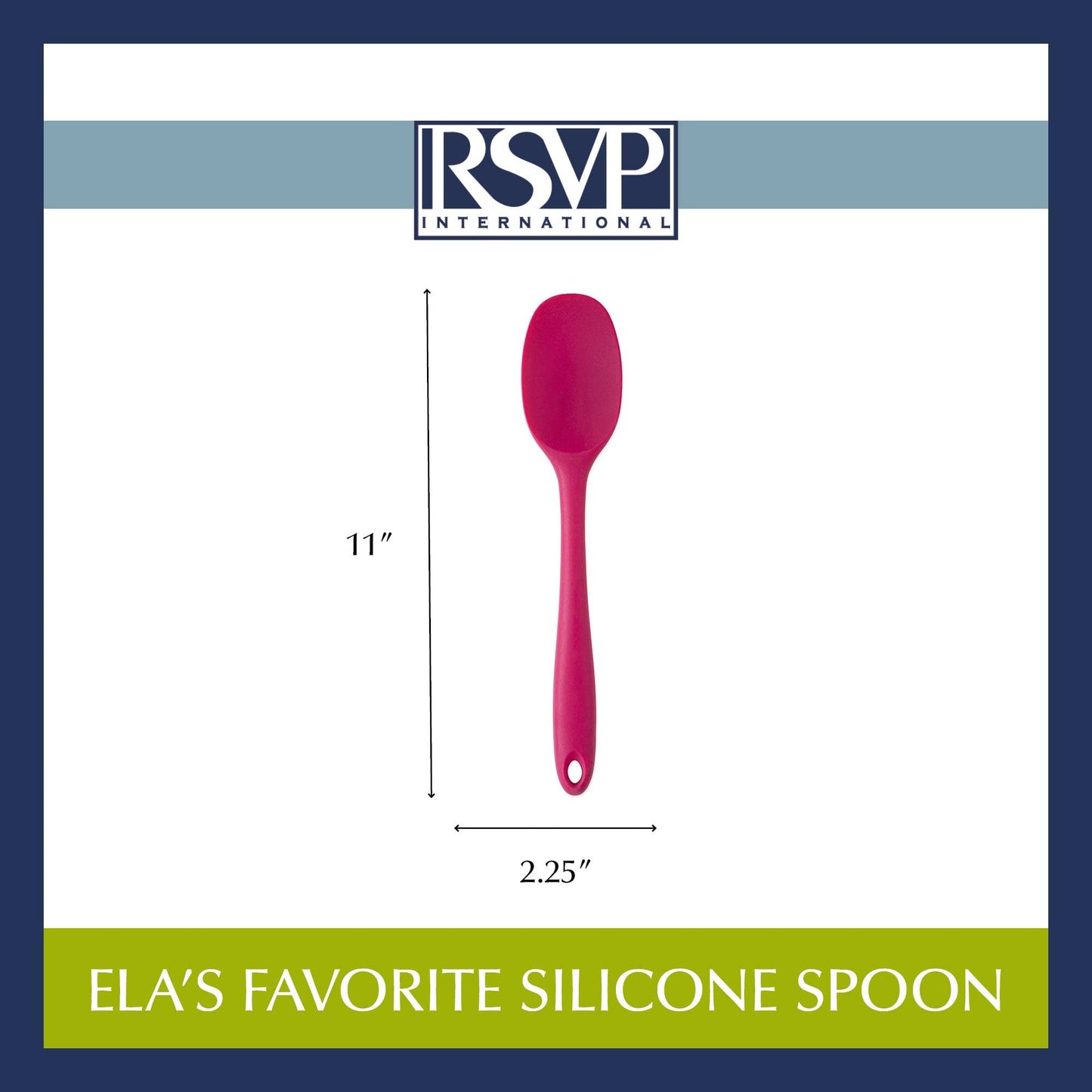 Ela's Favorite Silicone Spoon - Viva Magenta