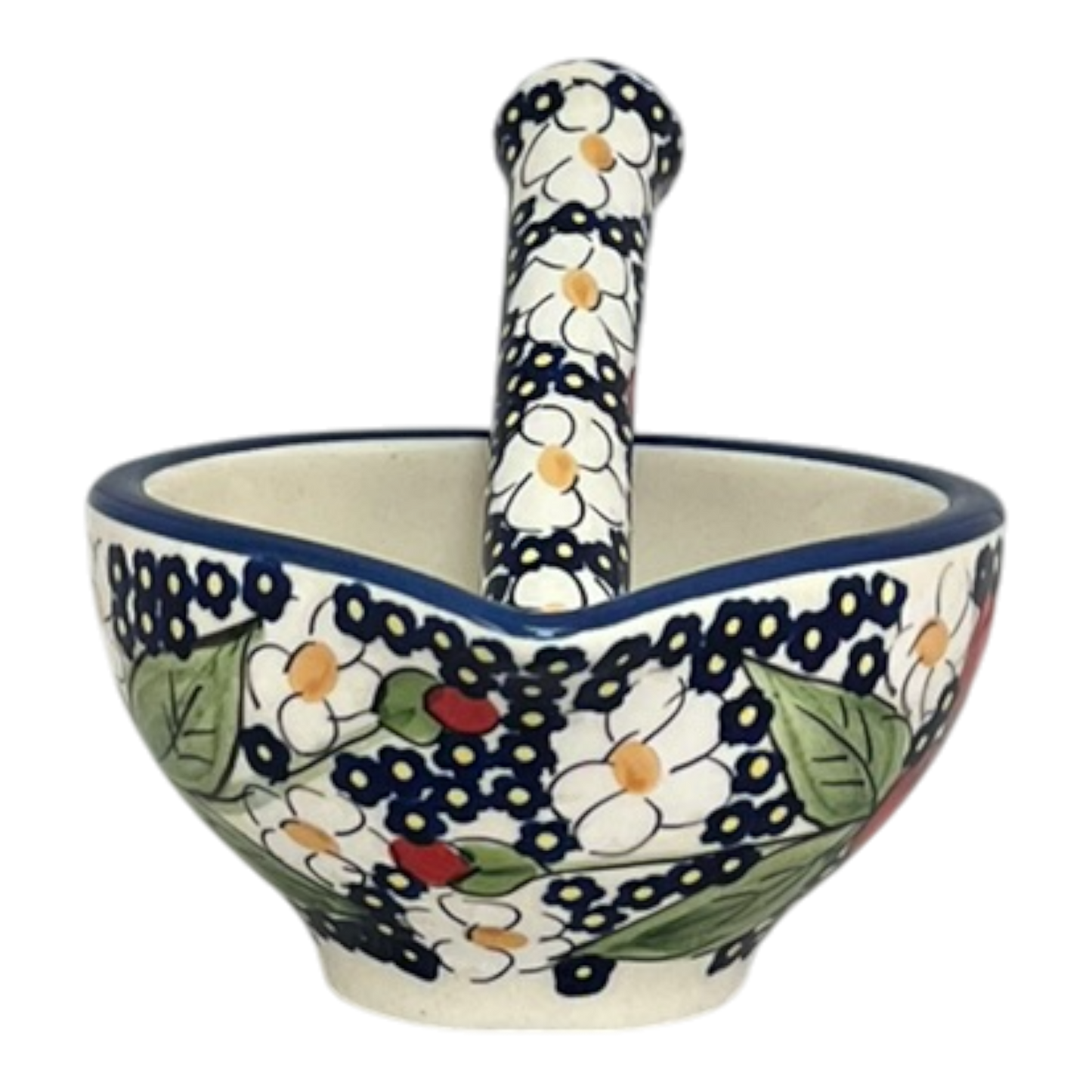 Poppies & Posies Mortar Bowl, 4.5" x 5" in  by Manufaktura
