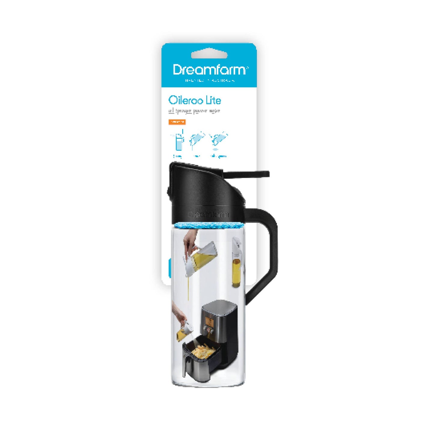 Oileroo Lite® - No Clog Oil Sprayer, Pourer and 1 Tbsp Doser