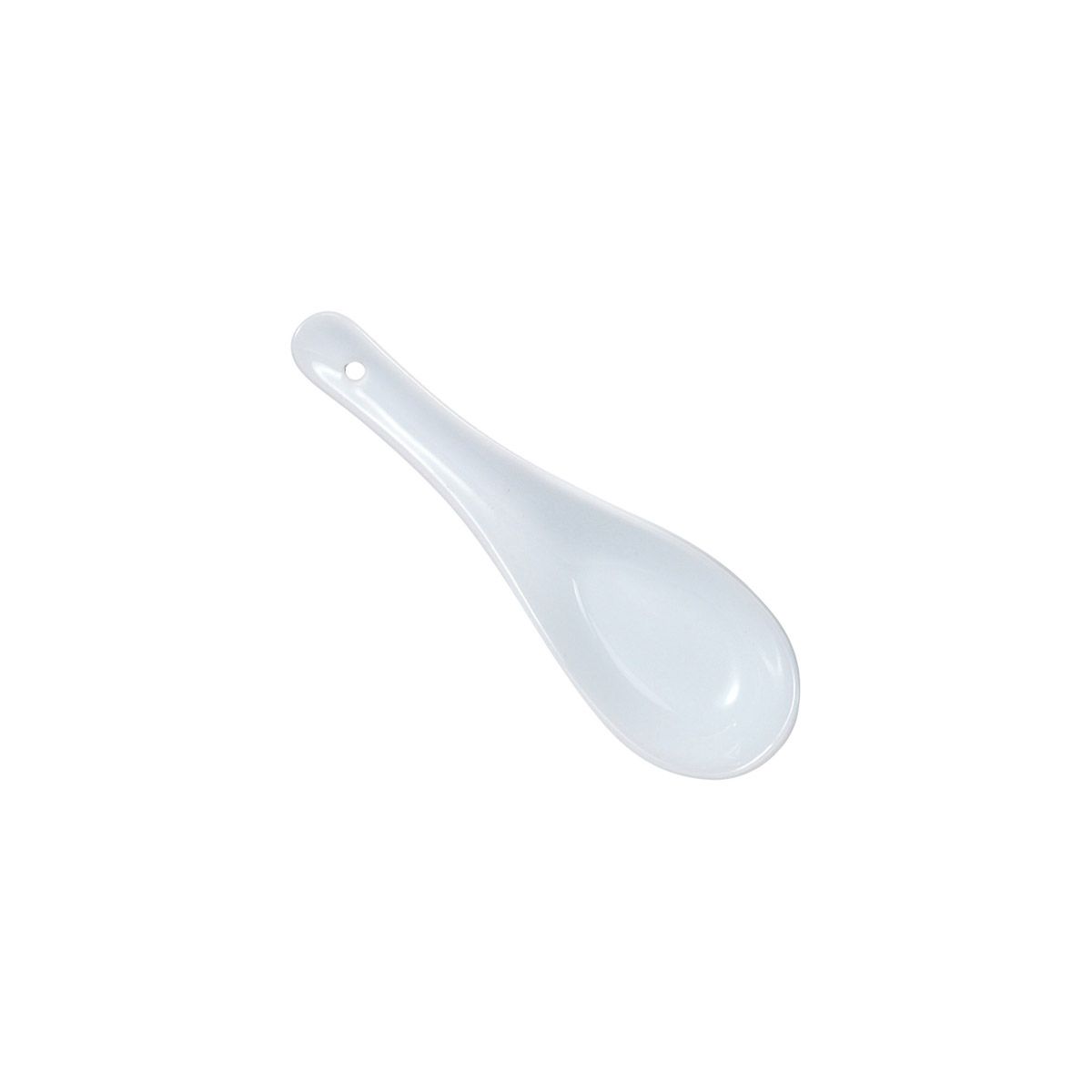 Chinese Soup Spoon, White Porcelain - Helen's Asian Kitchen