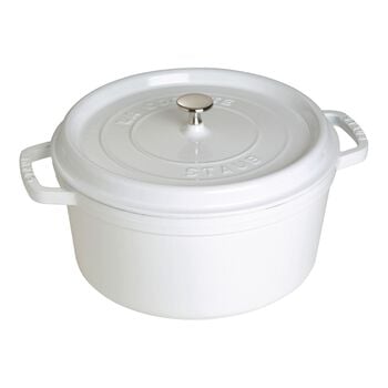 Staub 7 qt Dutch Oven - white