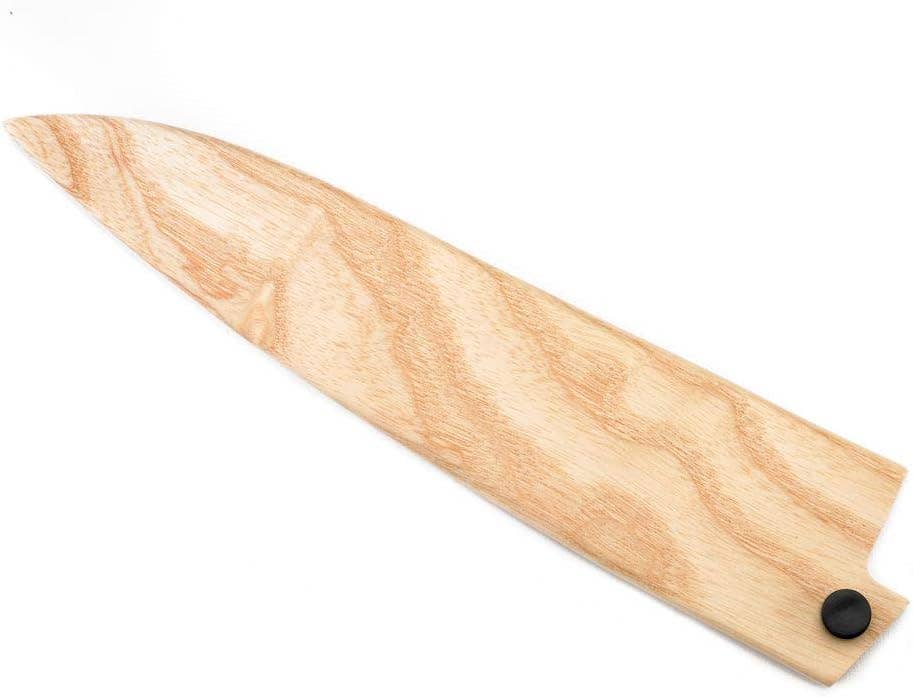 Natural Ash Wood Saya Cover Blade Protector for 8" Chef