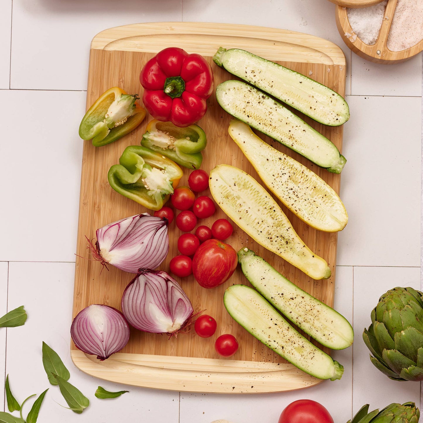 Kona Groove Bamboo Cutting Board with Juice Groove