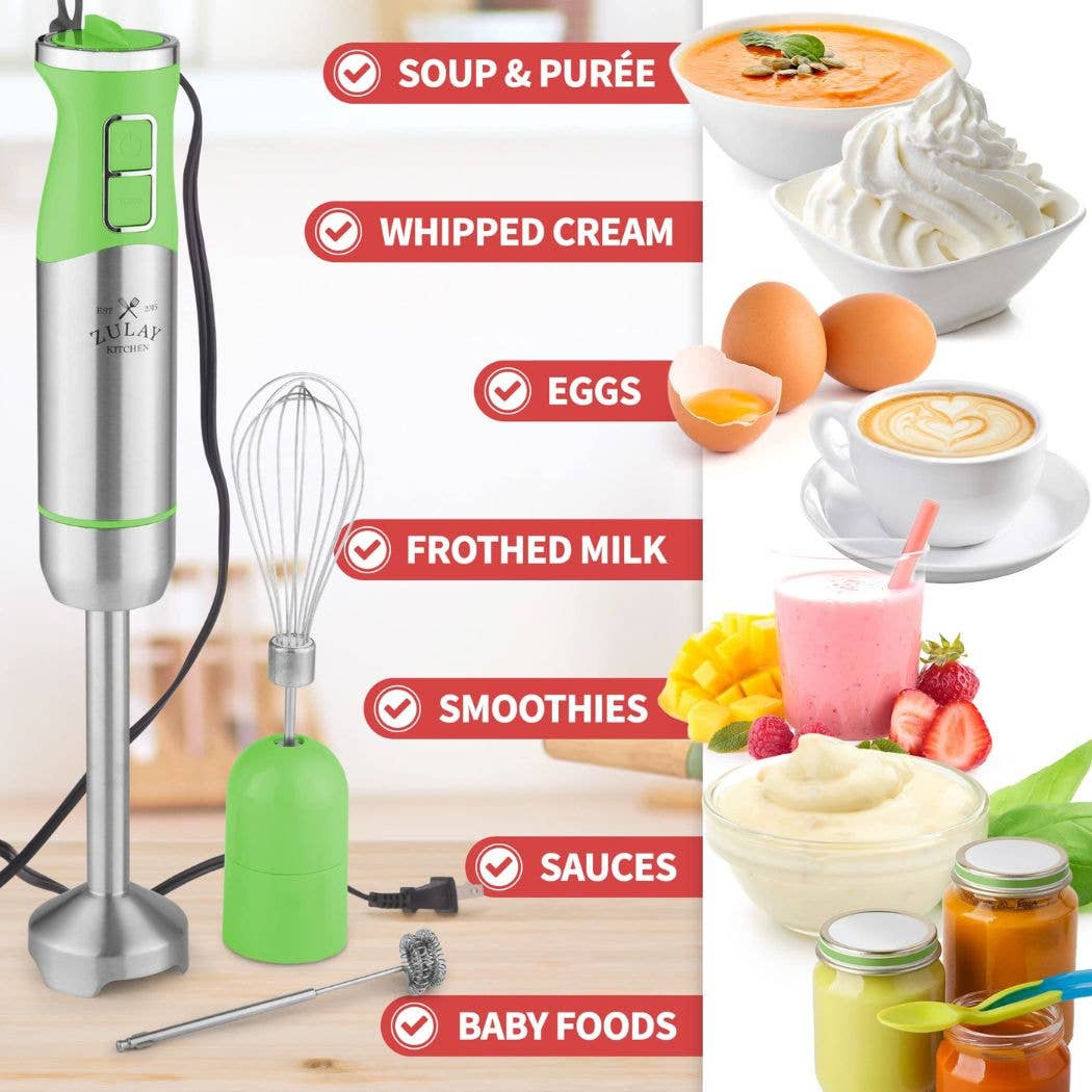 Immersion Blender Handheld 500W - 8 Speed