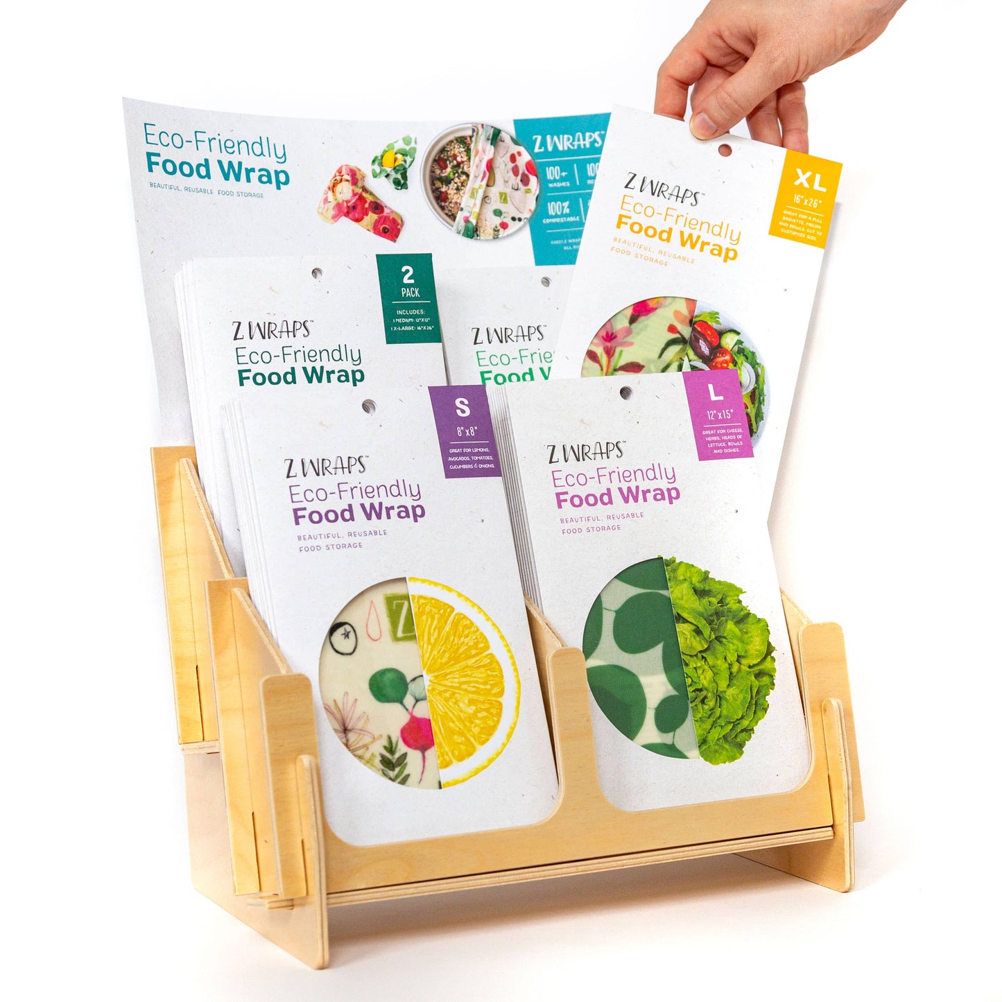 Z Wraps Set of 3 (S-1,M-1,L-1) Reusable Food Wraps