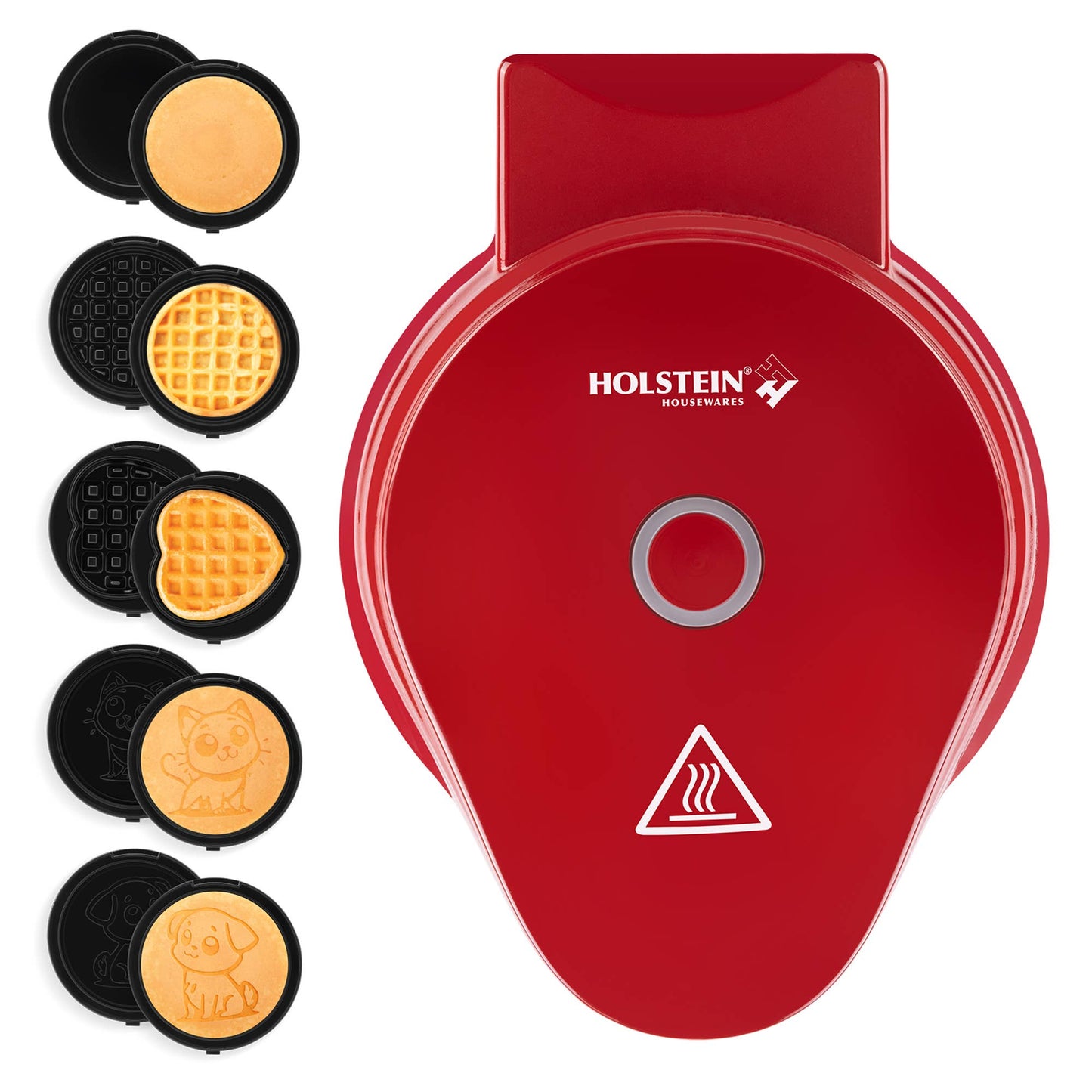 PERSONAL GRIDDLE & WAFFLE MAKER WITH 7 REMOVABLE PLATES