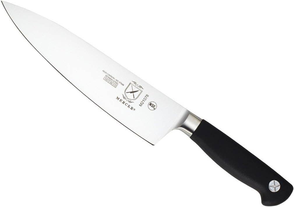 Genesis 8-Inch Short Bolster Chef's Knife,Black