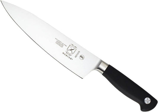 Genesis 8-Inch Short Bolster Chef's Knife,Black