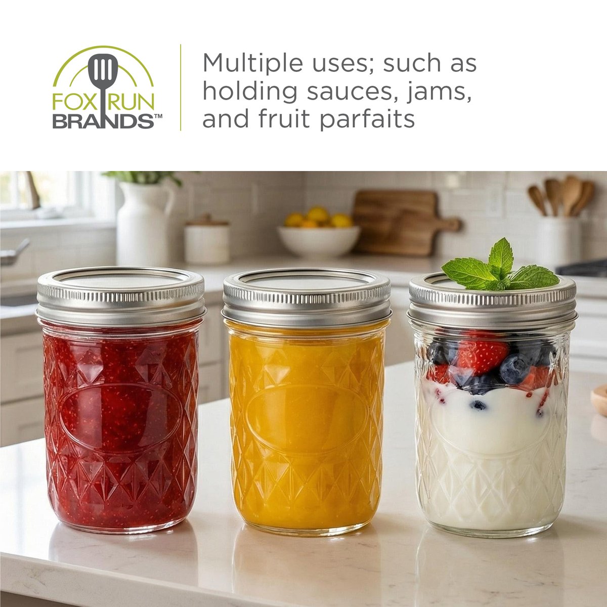 8 Oz Wide Mouth Canning Jar (Single Unit)