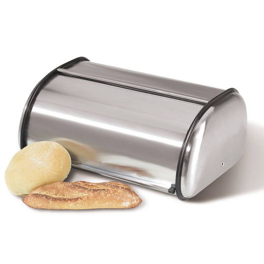 Bread Box - Stainless Steel w/Lid (17.5" x 7.5" x 11.5")