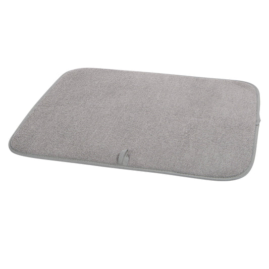 Dish Drying Mat - Microfiber, 16x18 - Gray