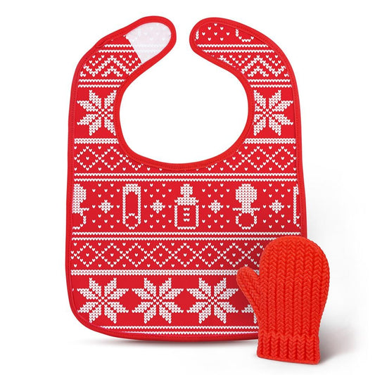 Dressed to Spill- Holiday Bib and Teether