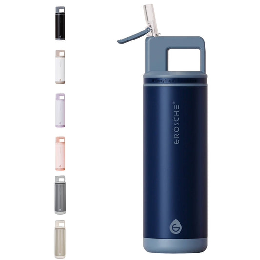 GROSCHE ALPINE Flip 'N Sip Leakproof 20oz Water Bottle