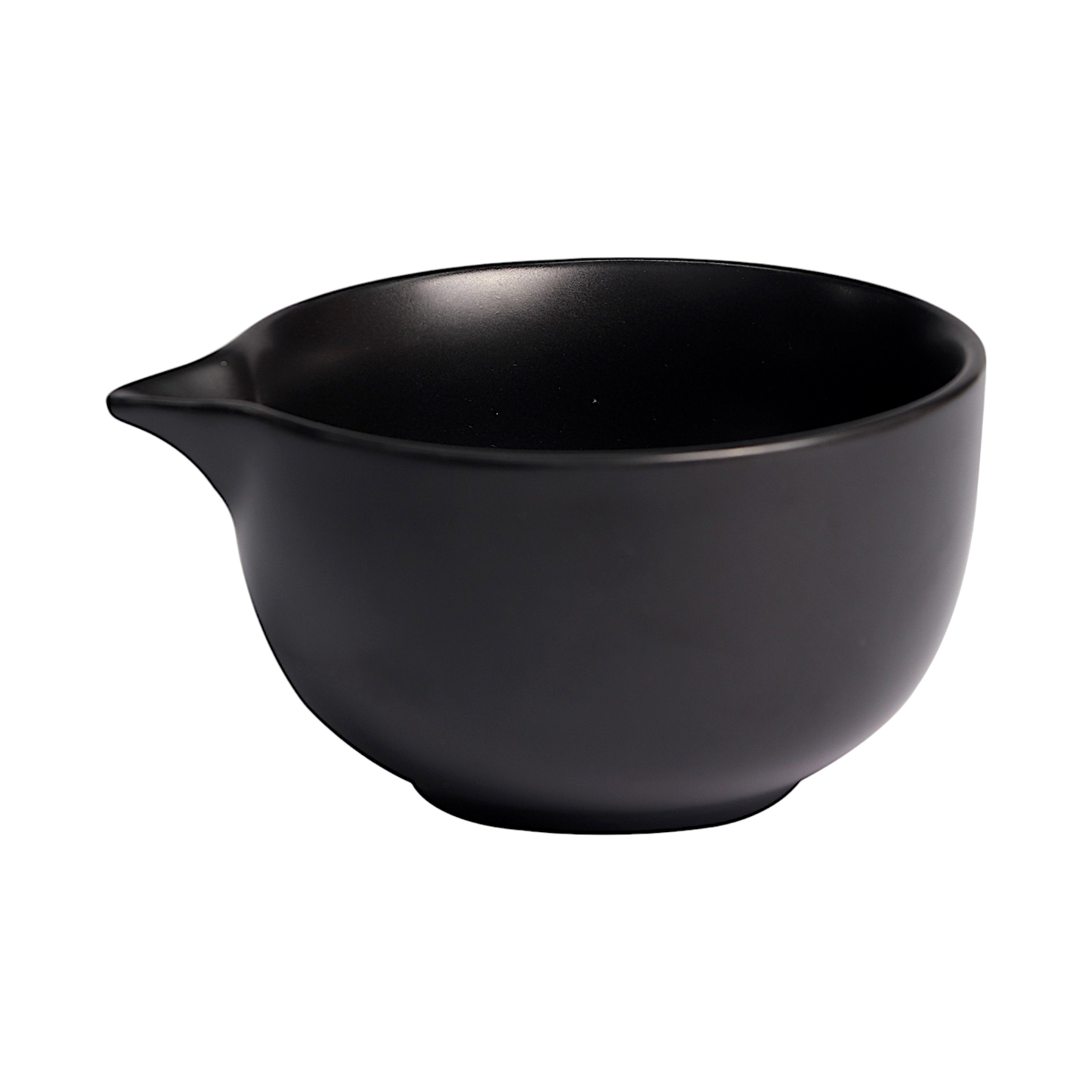 10oz Matcha Latte Bowl With Spout Black Matte