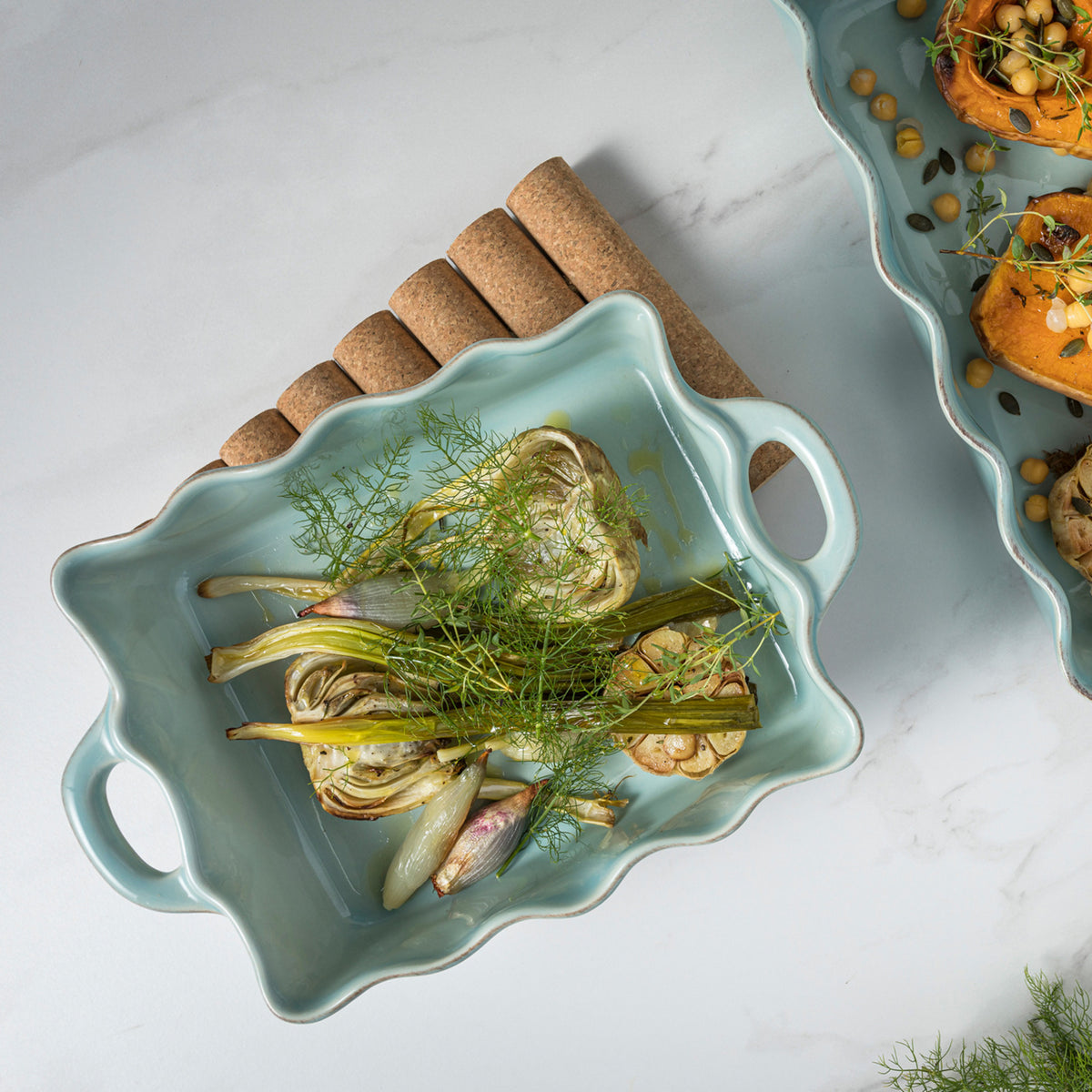 Small Rectangular Baker Cook & Host, Robin's Egg Blue