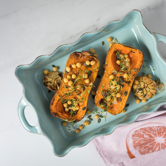 Large Rectangular Baker Cook & Host, Robin's Egg Blue