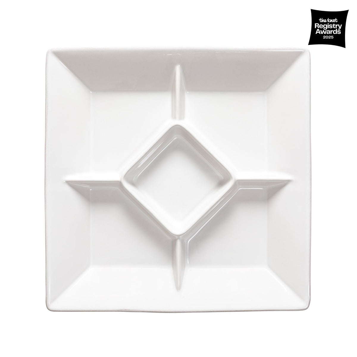 Square Appetizer Tray Cook & Host, White