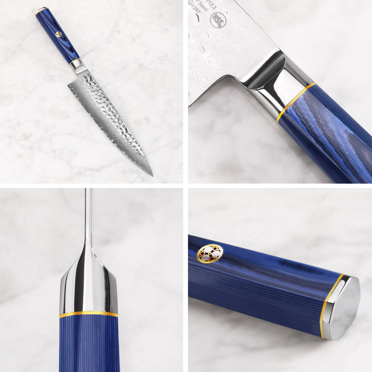 Cangshan KITA series  9" Bread Knife w/Sheath Damascus Steel
