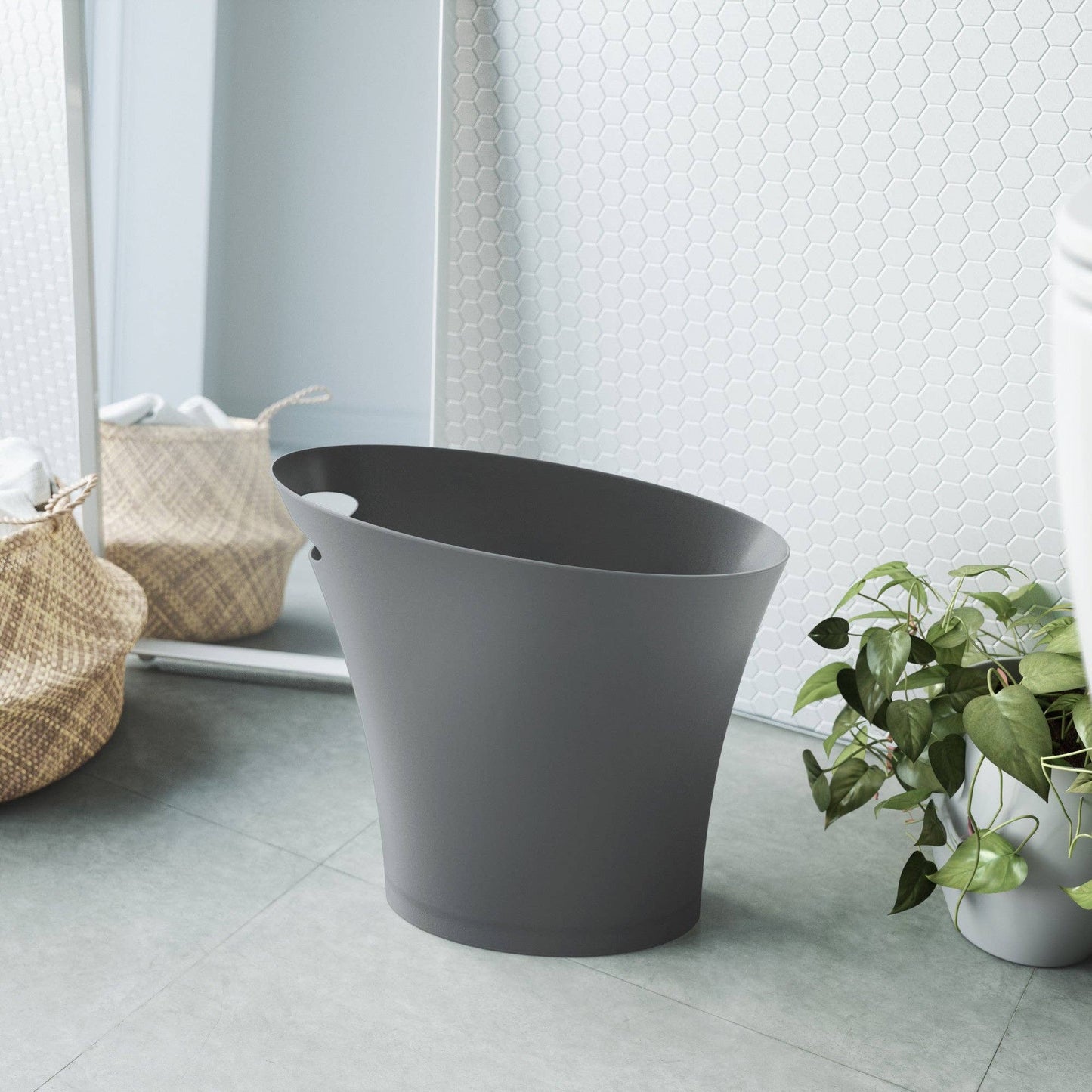 Skinny Trash Can