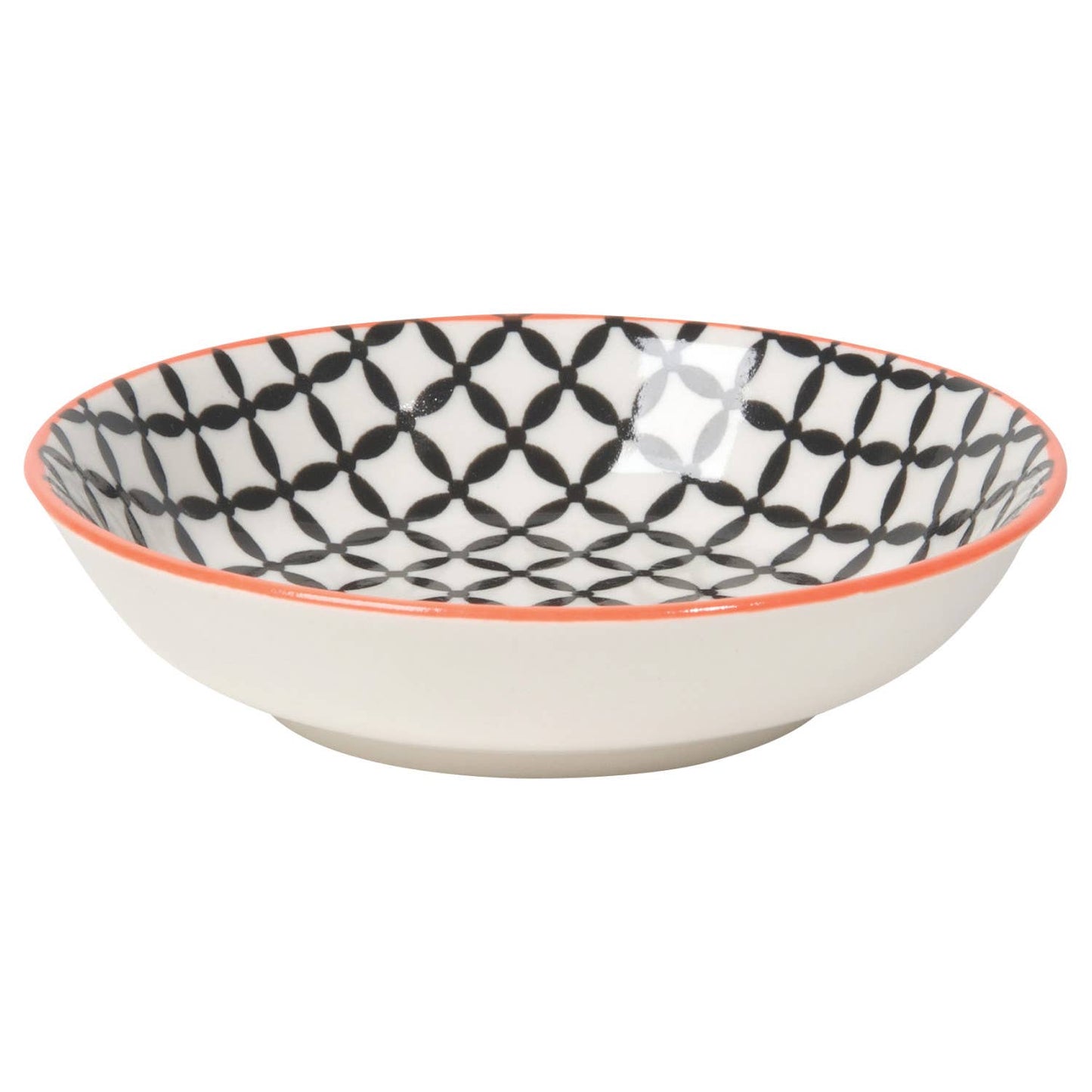 Black Lattice Porcelain Dip Bowl