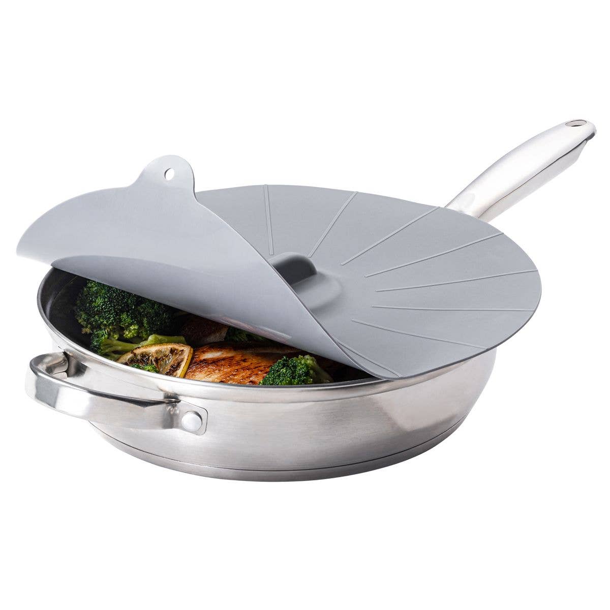 HIC Kitchen Silicone Cooking & Storage Lids, Set Of 3