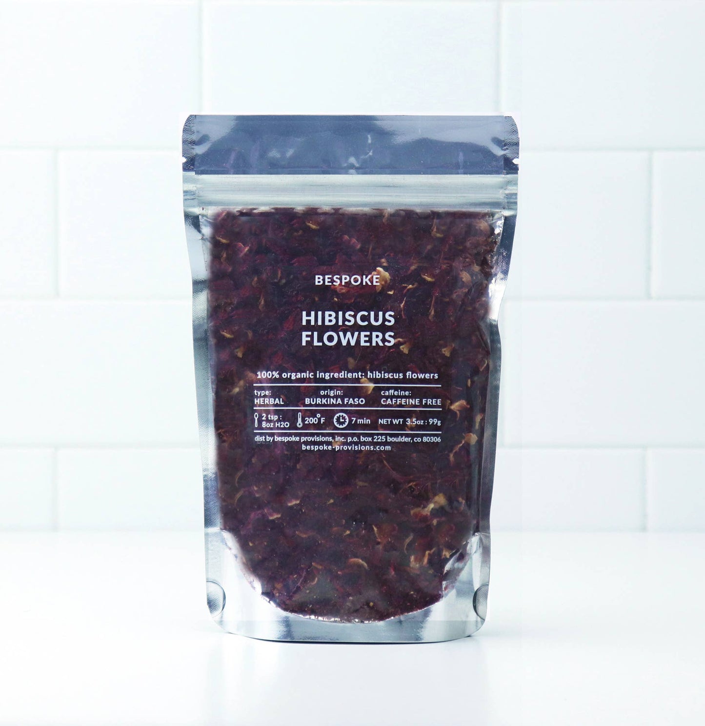 Hibiscus Flower Herbal Tea - Organic Loose Leaf - 3.5 oz