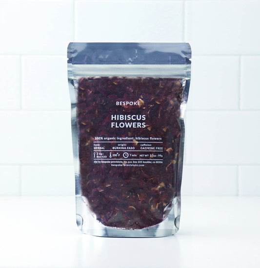 Hibiscus Flower Herbal Tea - Organic Loose Leaf - 3.5 oz