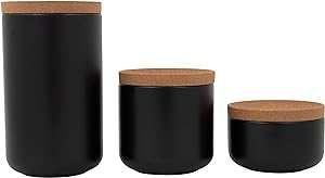 Kamenstein Ceramic and Cork Canisters