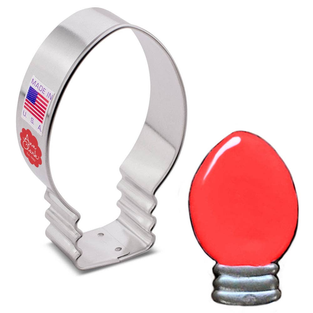 Christmas Light Bulb Cookie Cutter. (Bag of 1 Dozen)