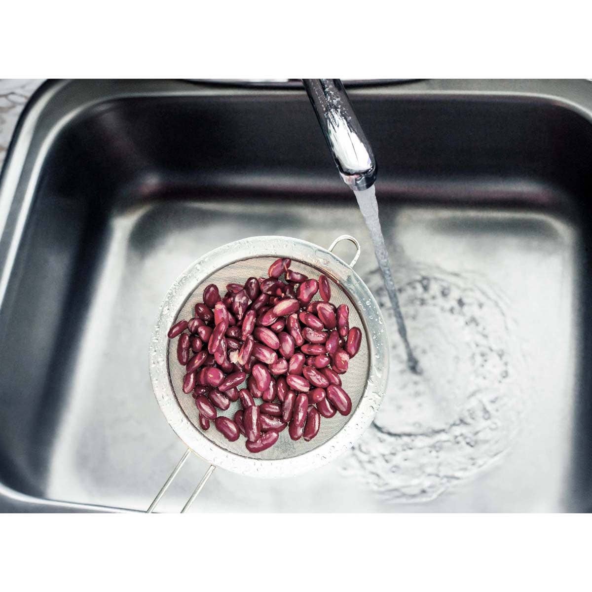 HIC Kitchen Double Mesh Strainer, 4in